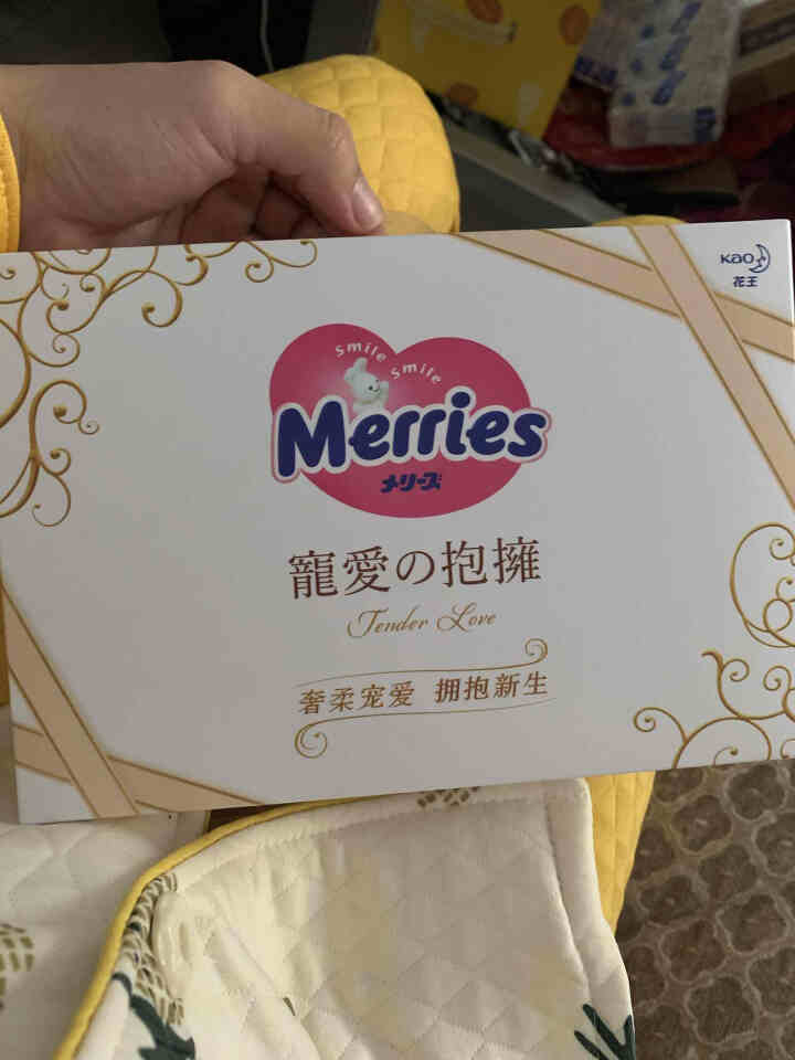 花王（Merries）妙而舒 日本原装进口宠爱拥抱 婴儿纸尿裤尿不湿S码,第2张