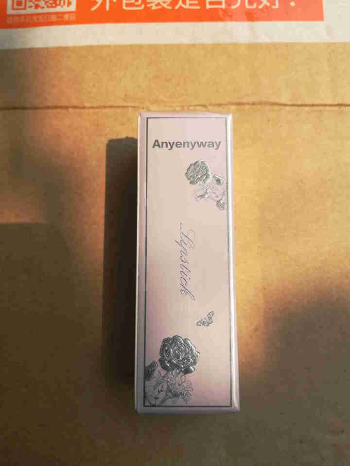 艾樱（Anyenyway ）口红不易掉色不易沾杯补水保湿润唇膏3.5g两支8折孕妇可用 L01#玫瑰色怎么样，好用吗，口碑，心得，评价，试用报告,第4张