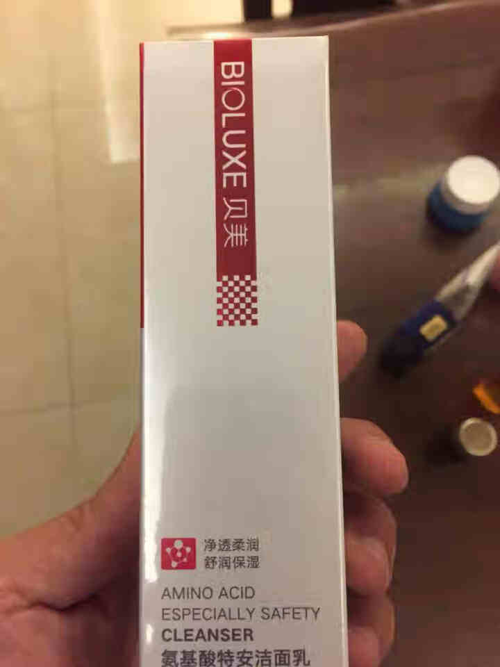 贝美(Bioluxe)氨基酸洗面奶洁面乳泡沫深层清洁敏感肌温和亲肤控油保湿 1支/100g怎么样，好用吗，口碑，心得，评价，试用报告,第3张