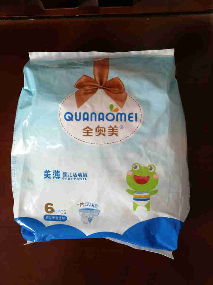 全奥美（Quanaomei）美薄系列婴儿纸尿裤尿不湿拉拉裤活动裤L码 XL码体验装/6片怎么样，好用吗，口碑，心得，评价，试用报告,第2张