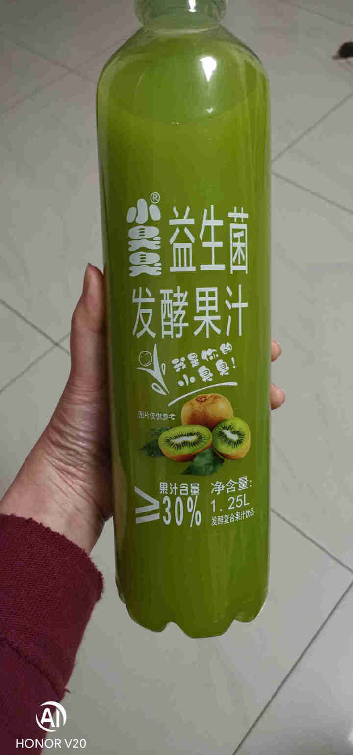 小臭臭益生菌复合果汁饮料猕猴桃风味1.25L*6瓶/箱(果汁含量≥30%) 1.25L/瓶怎么样，好用吗，口碑，心得，评价，试用报告,第2张