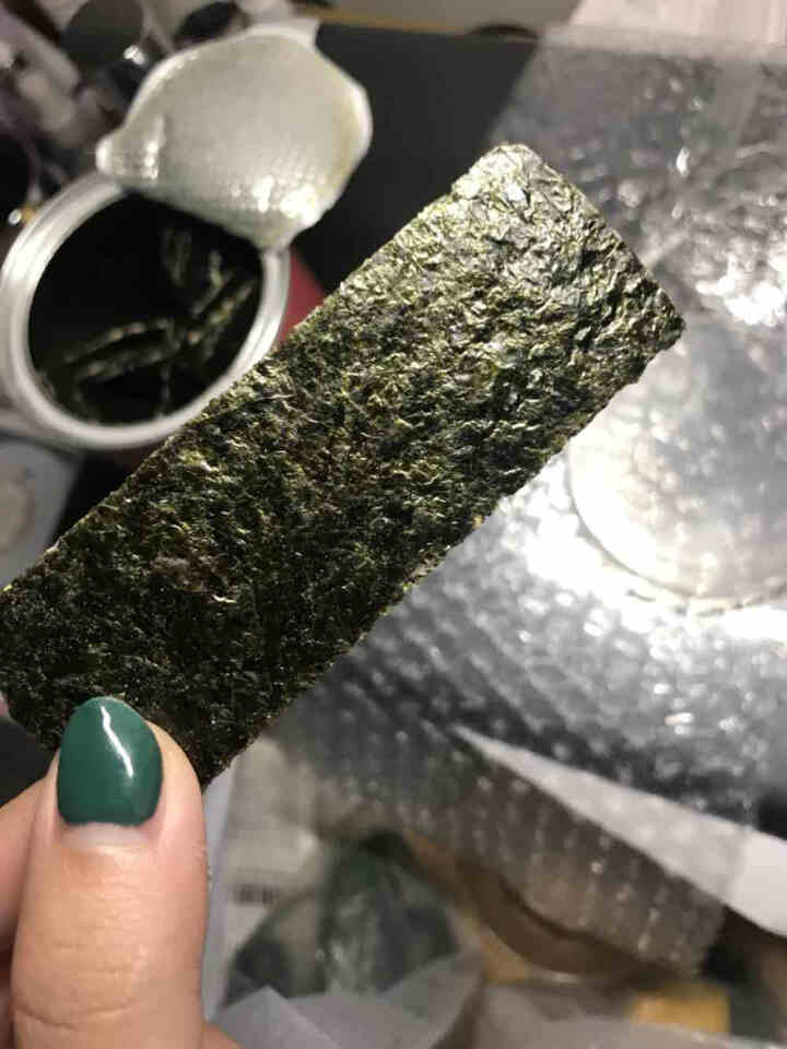 优选鲜峰特级头水海苔辣味夹心海苔脆40g罐装儿童海苔零食办公室休闲小吃网红特产食品 辣味 40g怎么样，好用吗，口碑，心得，评价，试用报告,第4张