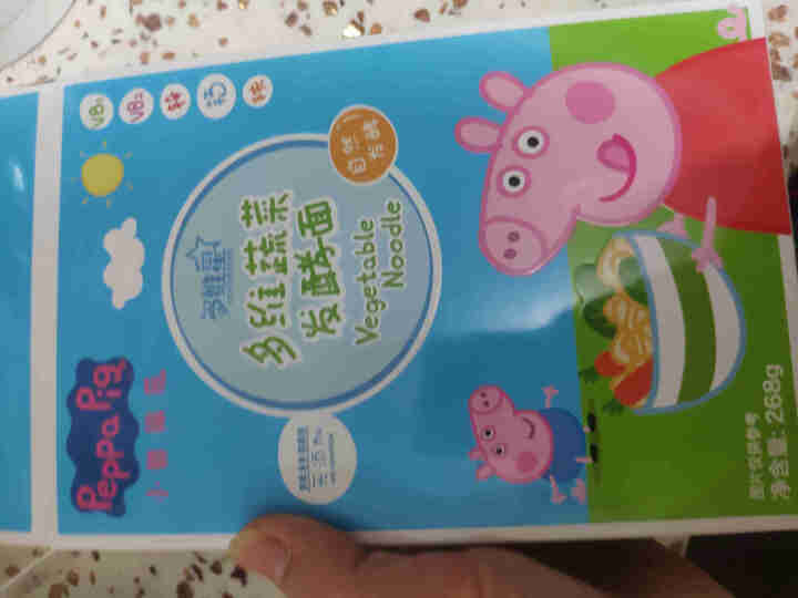 小猪佩奇Peppa Pig 婴幼儿 多维蔬菜面条 婴儿辅食 宝宝儿童营养面条 268g怎么样，好用吗，口碑，心得，评价，试用报告,第2张