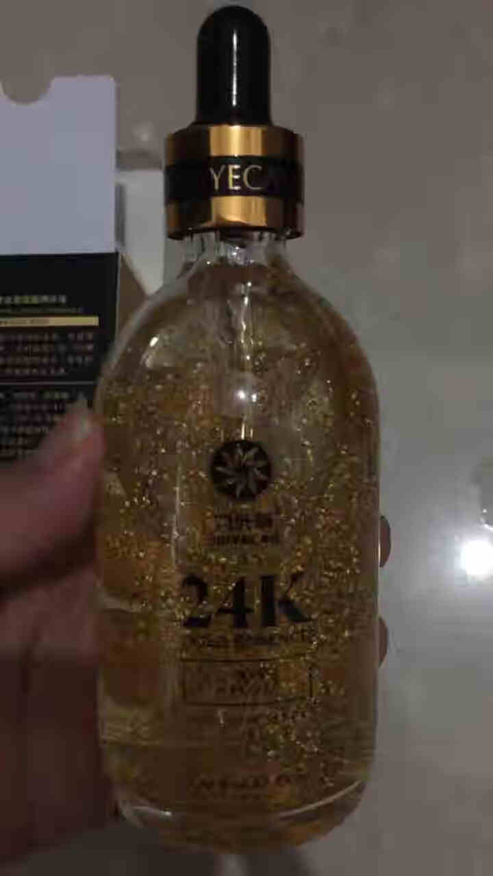 九叶草 24K黄金精华玻尿酸原液 抗皱紧致去黄 烟酰胺 收缩毛孔粗大修复补水保湿提亮肤色 单瓶装怎么样，好用吗，口碑，心得，评价，试用报告,第4张