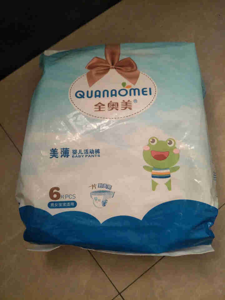 全奥美（Quanaomei）美薄系列婴儿纸尿裤尿不湿拉拉裤活动裤M/L/XL/XXL L码体验装/6片怎么样，好用吗，口碑，心得，评价，试用报告,第2张