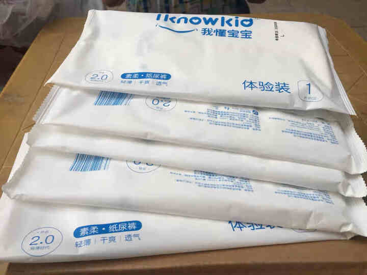 我懂宝宝(IKNOWKID) 轻薄2.0柔软干爽【纸尿裤】L码5片 便携试用装怎么样，好用吗，口碑，心得，评价，试用报告,第3张