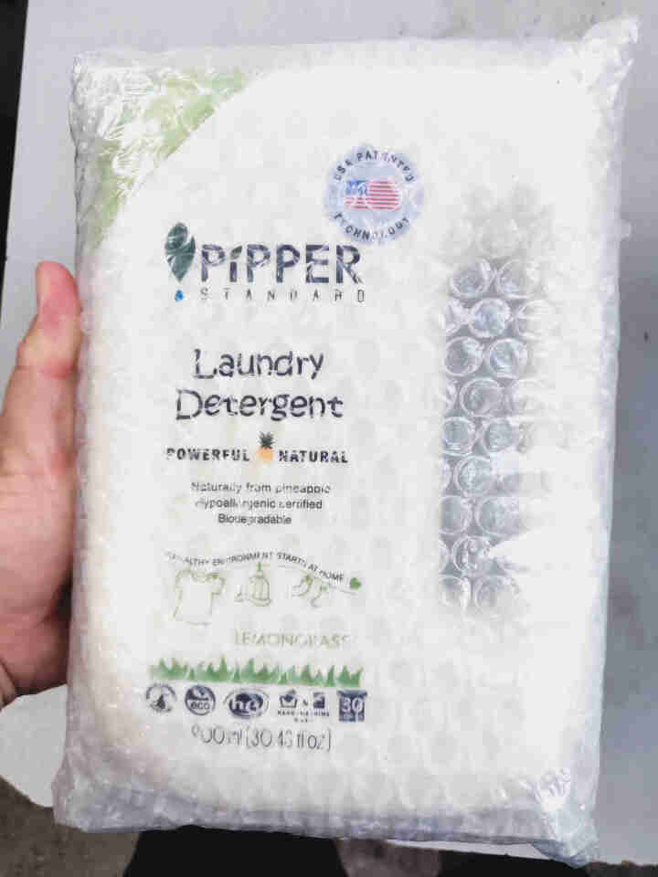 PIPPER 洗衣液柠檬香型 900ml 婴儿洗衣液 植物酵素 柠檬草香型怎么样，好用吗，口碑，心得，评价，试用报告,第2张