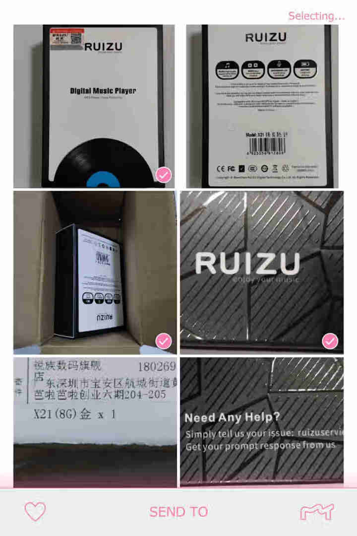 锐族（RUIZU） MP3便携HIFI无损音乐播放器mp4录音复读运动跑步FM收音机发烧级高清全面屏 金色 8G怎么样，好用吗，口碑，心得，评价，试用报告,第2张