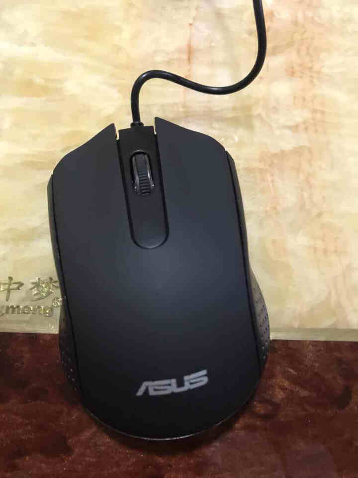 华硕（ASUS） 有线USB鼠标 笔记本台式电脑通用家用鼠标黑色 AE,第3张