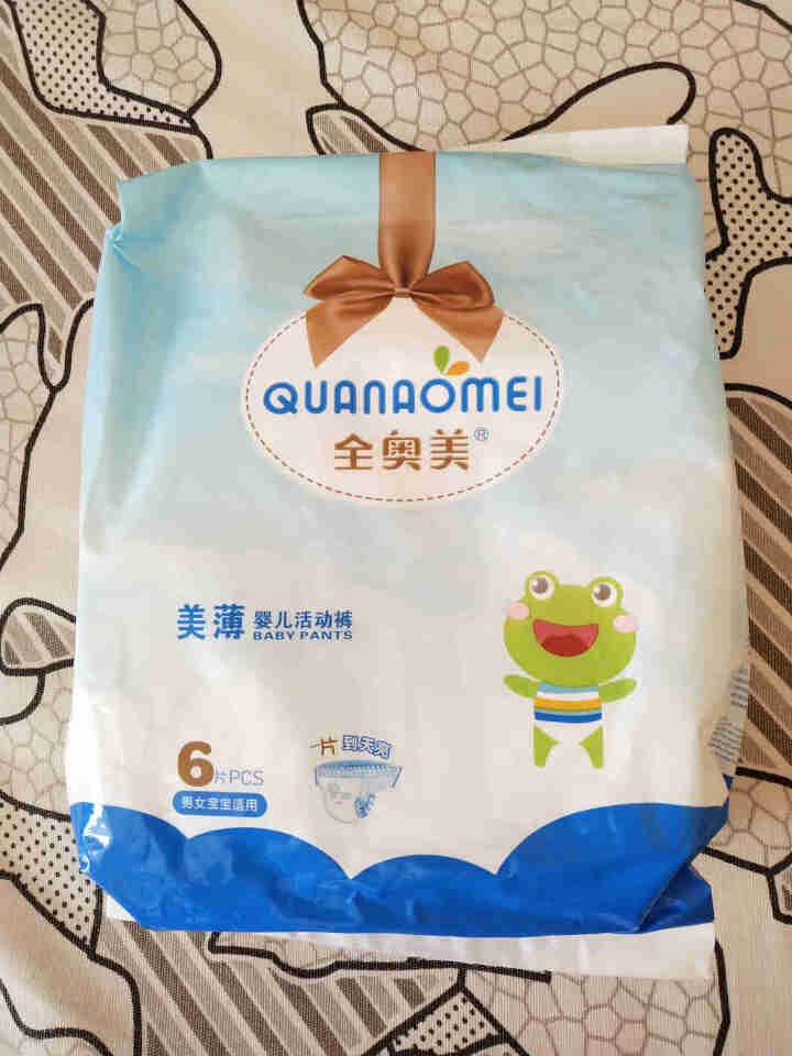 全奥美（Quanaomei）美薄系列婴儿纸尿裤尿不湿拉拉裤活动裤L码 L码体验装/6片怎么样，好用吗，口碑，心得，评价，试用报告,第2张