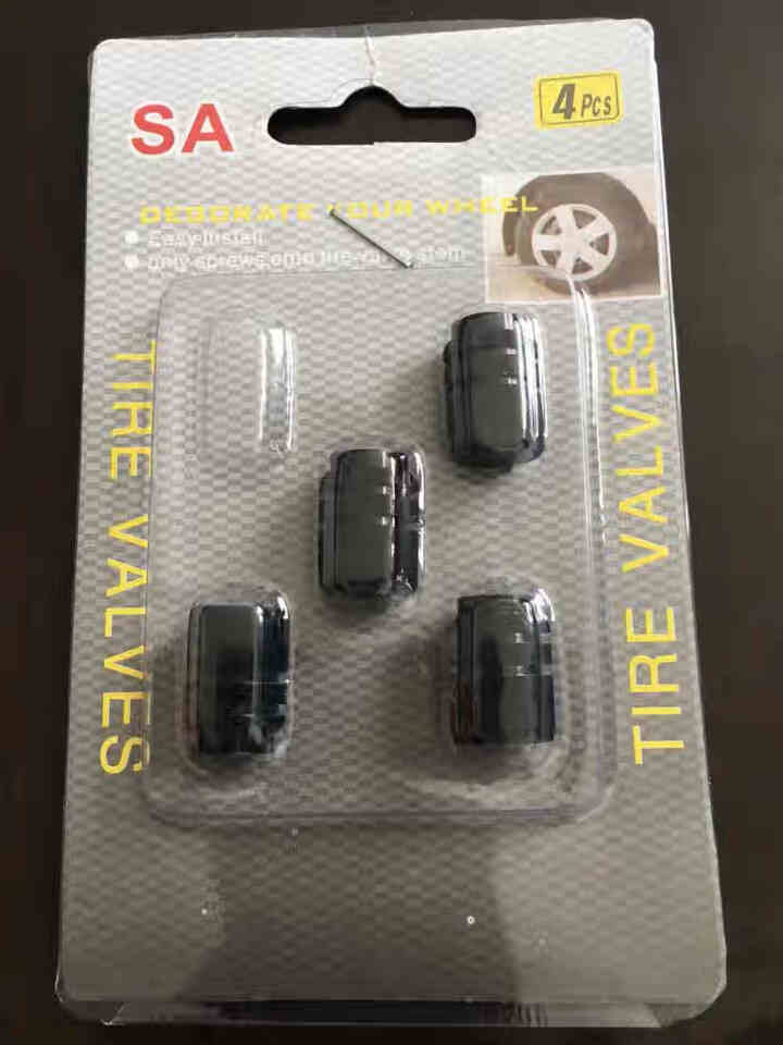 点缤 车标气门嘴帽改装汽车轮胎气嘴帽奔驰大众本田丰田别克长安日产传褀气门芯盖 普通款不带标黑色4个怎么样，好用吗，口碑，心得，评价，试用报告,第3张