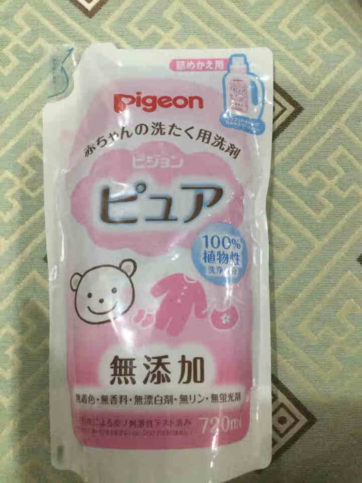 贝亲(Pigeon)婴儿温和洗衣液 低泡易漂720ml(补充装) 原装进口怎么样，好用吗，口碑，心得，评价，试用报告,第5张