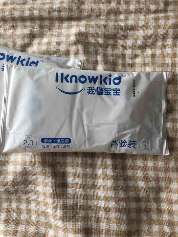 我懂宝宝(IKNOWKID) 轻薄2.0柔软干爽【纸尿裤】L码5片 便携试用装怎么样，好用吗，口碑，心得，评价，试用报告,第2张