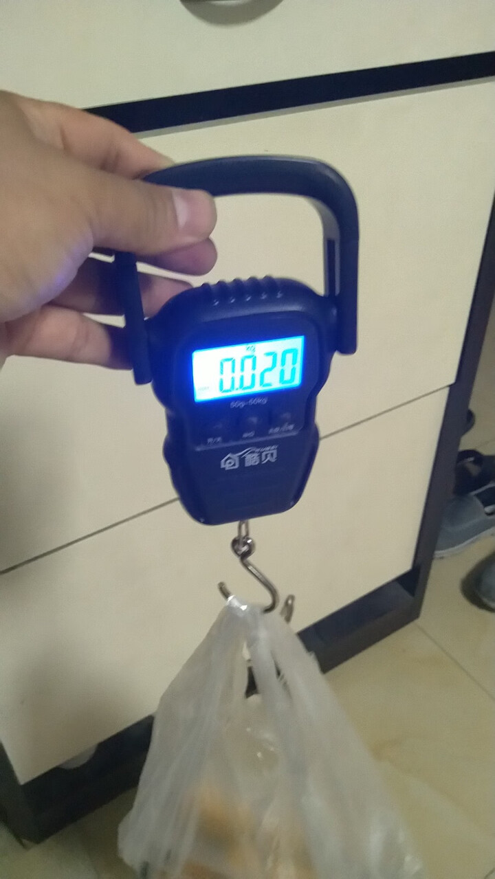行李旅买菜精准小型称便携式称重器钩子手持称 升级卷尺款手提秤50kg