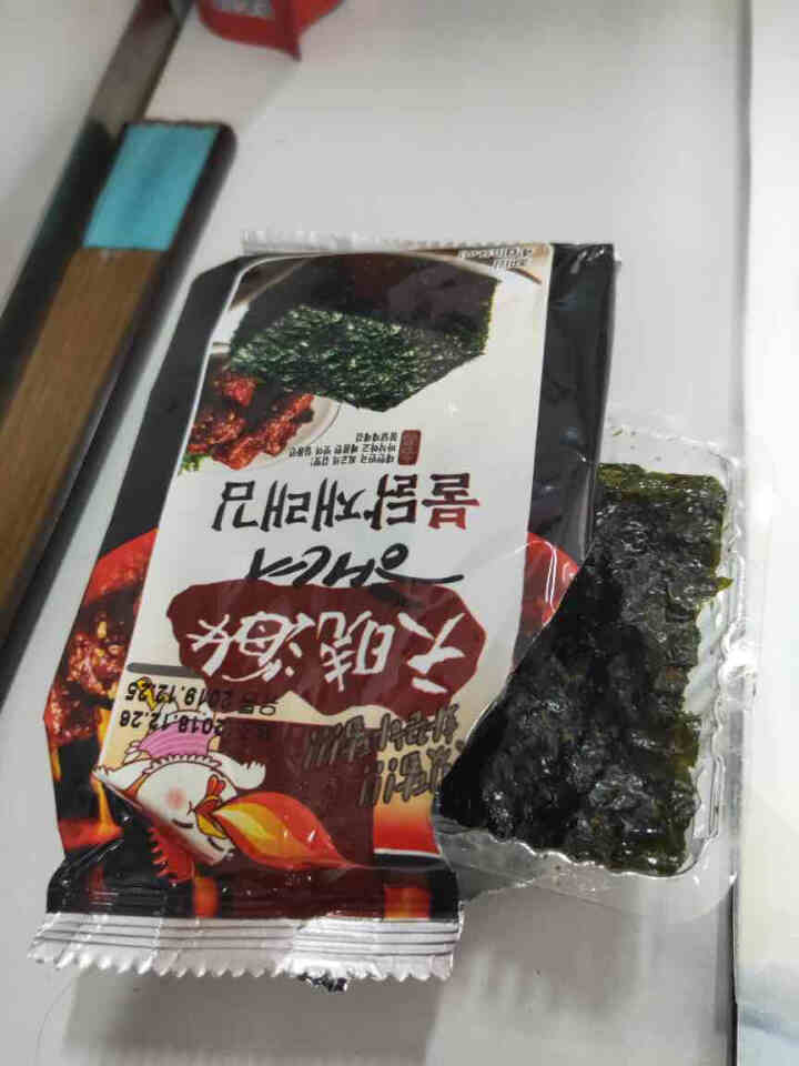 【2件减3元】韩国进口 天晓海女海苔 火鸡味儿童即食海苔脆片紫菜休闲零食12g 火鸡款4g*3包(黑色)怎么样，好用吗，口碑，心得，评价，试用报告,第4张