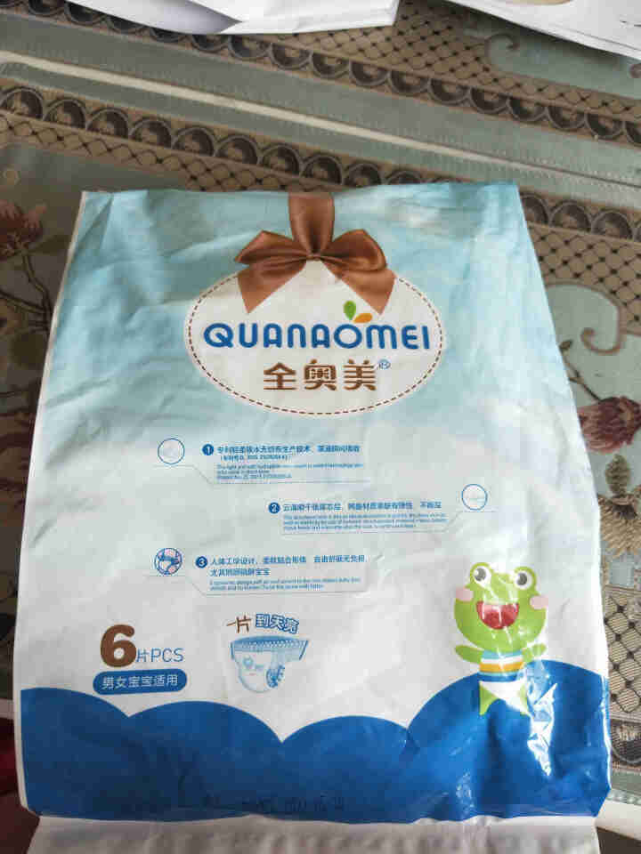 全奥美（Quanaomei）美薄系列婴儿纸尿裤尿不湿拉拉裤活动裤L码 M码体验装/6片怎么样，好用吗，口碑，心得，评价，试用报告,第2张