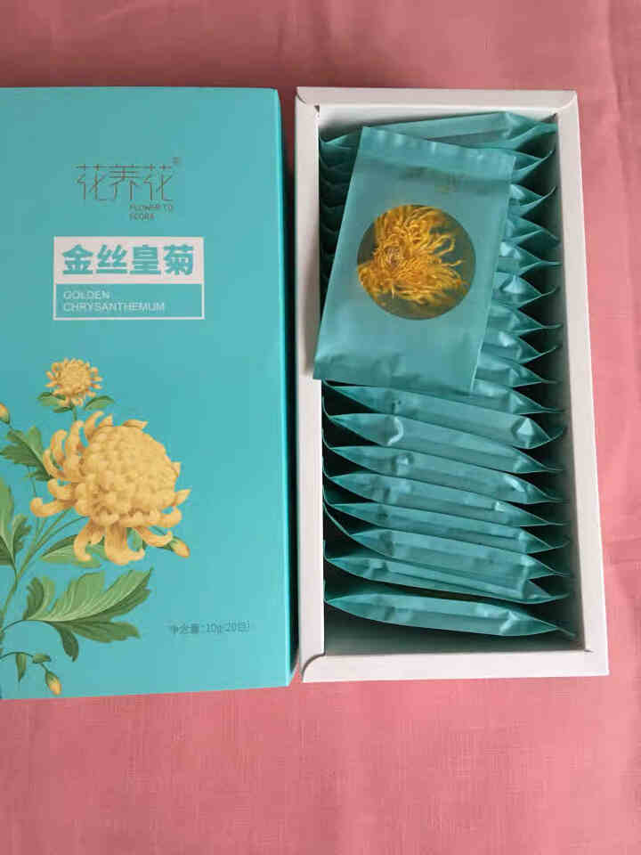 花养花 正宗桐乡胎菊王特级野生杭白菊花茶叶罐装 金丝皇菊20包怎么样，好用吗，口碑，心得，评价，试用报告,第2张