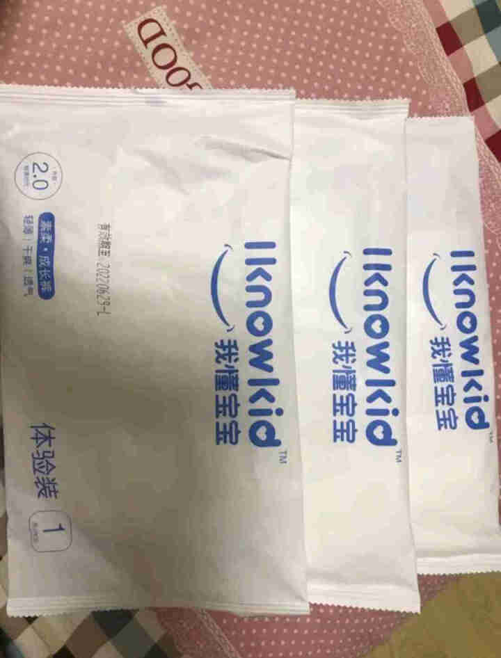 我懂宝宝(IKNOWKID) 轻薄2.0柔软干爽【拉拉裤】L码3片 便携试用装怎么样，好用吗，口碑，心得，评价，试用报告,第2张