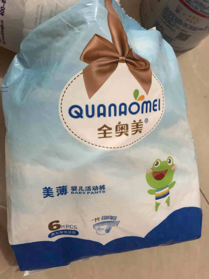 全奥美（Quanaomei）美薄系列婴儿纸尿裤尿不湿拉拉裤活动裤L码 XXL码体验装/6片怎么样，好用吗，口碑，心得，评价，试用报告,第2张