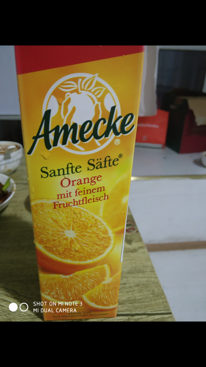 爱美可（Amecke） 爱美可Amecke 果汁德国进口果汁新鲜日期鲜榨果汁果肉橙汁1L进口饮料果汁怎么样，好用吗，口碑，心得，评价，试用报告,第2张
