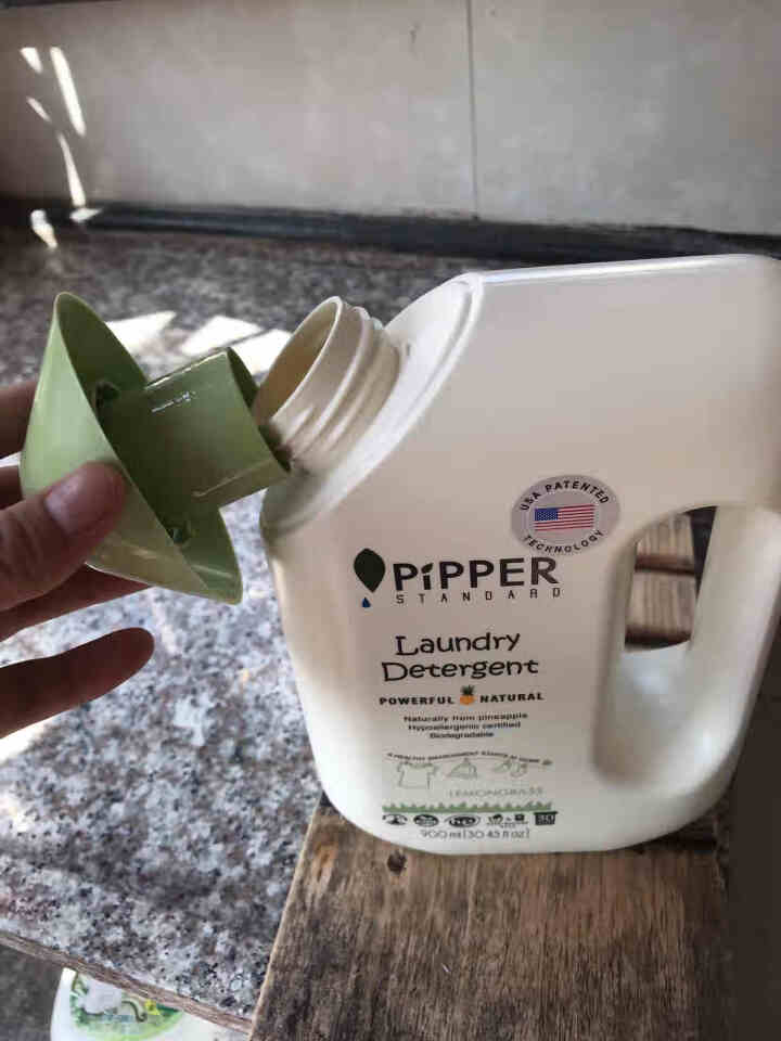 PIPPER 洗衣液 900ml 婴儿洗衣液 母婴幼儿 全家适用 植物酵素 尤加利香型怎么样，好用吗，口碑，心得，评价，试用报告,第3张