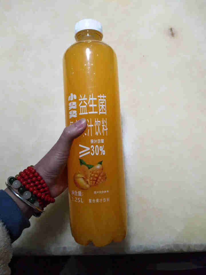 小臭臭益生菌复合果汁饮料芒果风味1.25L*6瓶/箱(果汁含量≥30%) 1.25L/瓶怎么样，好用吗，口碑，心得，评价，试用报告,第4张