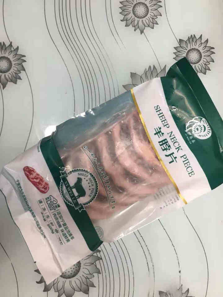 伊为乐 宁夏盐池滩羊肉 羊脖片500g 1.2cm厚/2cm厚 火锅 烧烤食材羊肉 2cm怎么样，好用吗，口碑，心得，评价，试用报告,第2张