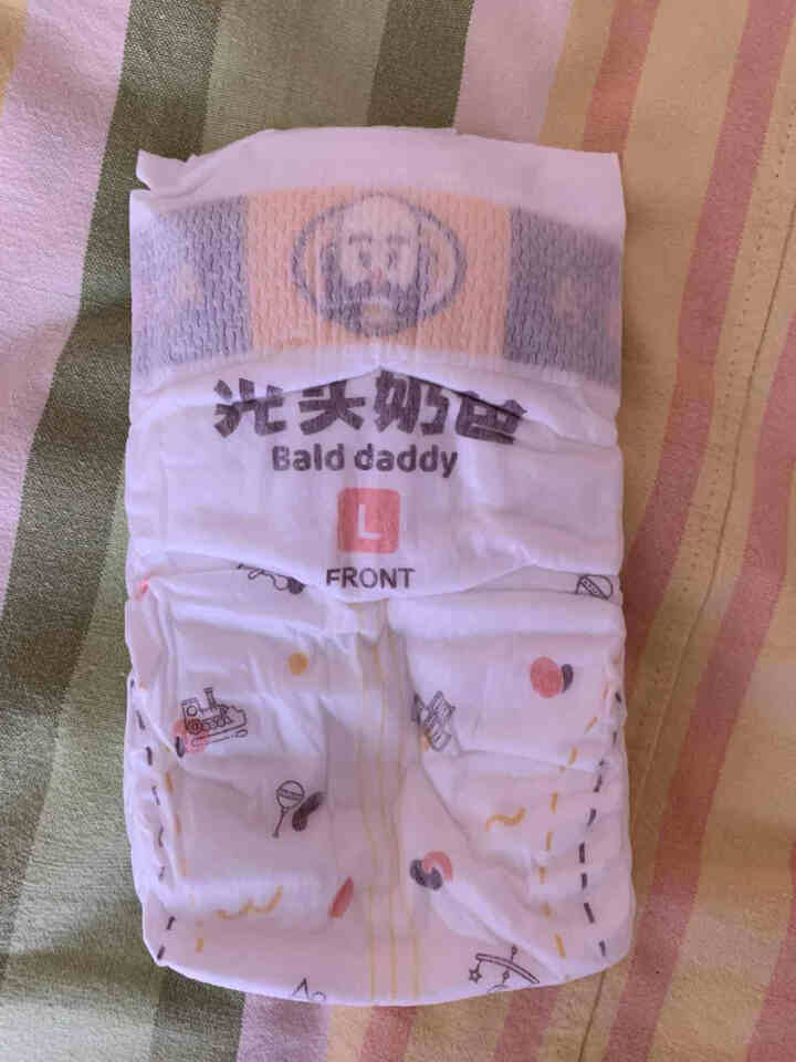 光头奶爸 尿不湿婴儿纸尿裤nb/s/m/l/xl 超薄干爽尿片 夏季超柔透气尿不湿大号 男女宝宝通用 纸尿裤L码48片（9,第2张