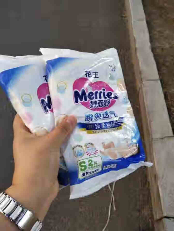 【旗舰店】花王（Merries）妙而舒瞬爽透气 婴儿纸尿裤小号尿不湿（4,第4张