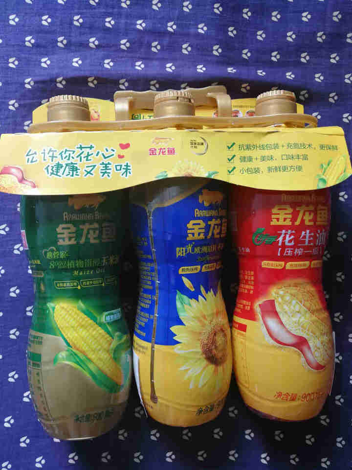 金龙鱼健康美味三联装 900ML*3(阳光葵花籽油、特香花生油、植物甾醇玉米油）怎么样，好用吗，口碑，心得，评价，试用报告,第2张