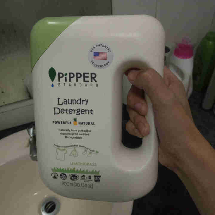 PIPPER 洗衣液 900ml 婴儿洗衣液 母婴幼儿 全家适用 植物酵素 尤加利香型怎么样，好用吗，口碑，心得，评价，试用报告,第2张