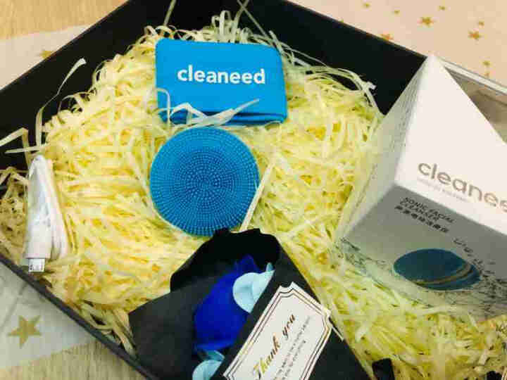 Cleaneed 洁面仪 硅胶电动毛孔清洁去黑头美容按摩洗脸仪  深层净透 迪丽热巴同款 马卡龙系 蓝莓怎么样，好用吗，口碑，心得，评价，试用报告,第2张