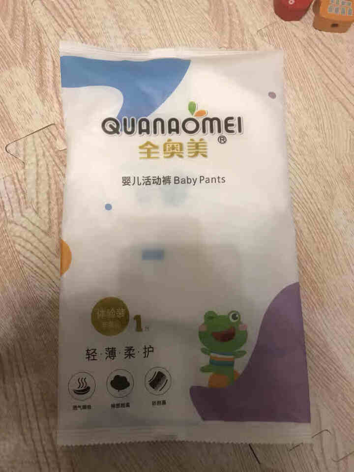 全奥美（Quanaomei）轻薄柔护系列婴儿纸尿裤尿不湿拉拉裤活动裤M/L/XL/XXL 体验装L 4片（9,第2张