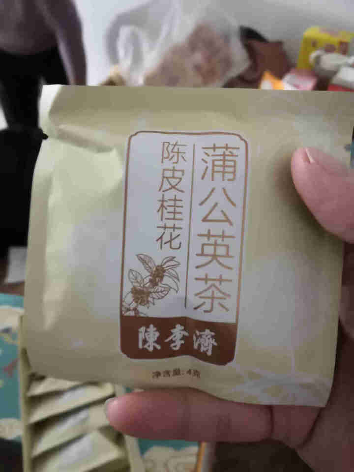 陈李济 茶叶 陈皮桂花蒲公英茶婆婆丁 养生花草茶搭配降火祛湿茶包袋泡茶60g 陈皮桂花蒲公英茶怎么样，好用吗，口碑，心得，评价，试用报告,第4张