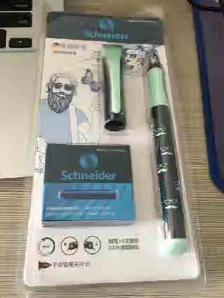 德国进口施耐德（Schneider）儿童墨囊钢笔 中小学生正姿钢笔 练字笔F尖0.5隐形人 隐形人 绿色怎么样，好用吗，口碑，心得，评价，试用报告,第2张