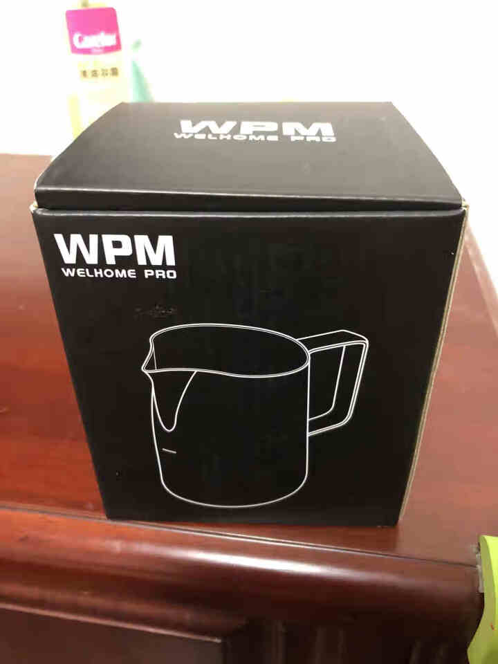 惠家（WPM）拉花杯 WELHOME不锈钢咖啡奶缸杯 斜口设计圆嘴尖嘴不锈钢450ML打奶缸 圆嘴拉花杯,第2张