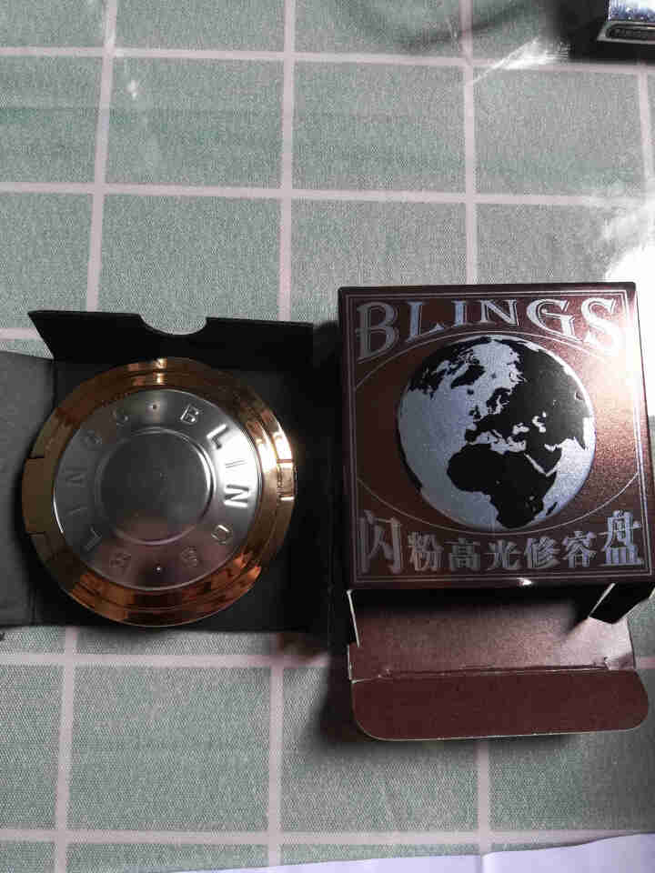 【第4个0元】blings飞碟高光修容盘平价钻石神仙闪粉mua高光阴影盘生姜土豆泥立体自然水光肌提亮 03号Omg月光牛郎色5g（细闪）怎么样，好用吗，口碑，心,第3张