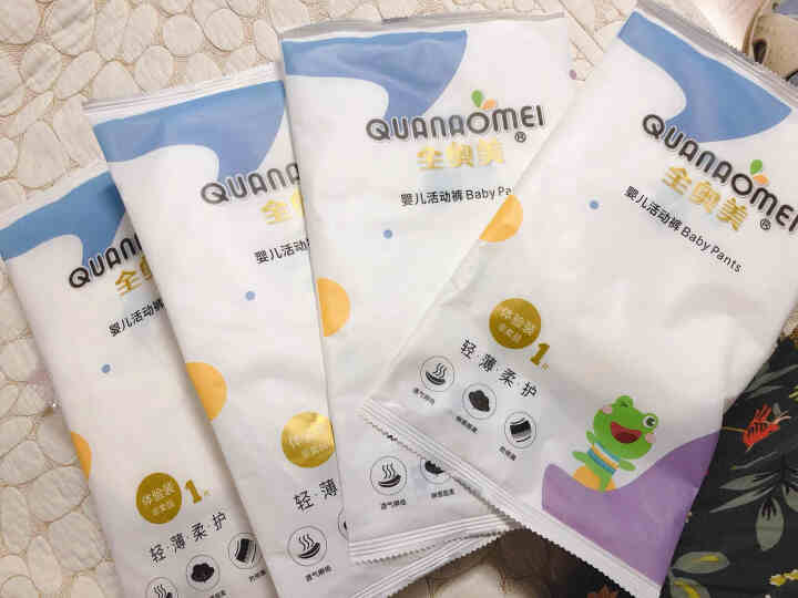 全奥美（Quanaomei）轻薄柔护系列婴儿纸尿裤尿不湿拉拉裤活动裤M/L/XL/XXL 体验装M 4片（6,第2张