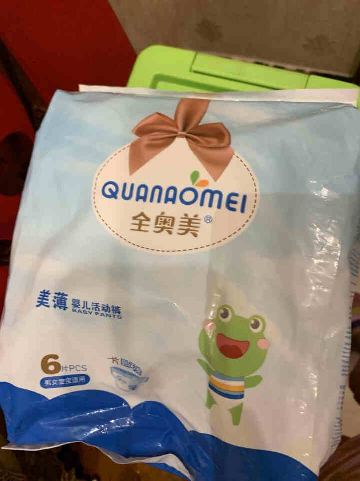 全奥美（Quanaomei）美薄系列婴儿纸尿裤尿不湿拉拉裤活动裤L码 L码体验装/6片怎么样，好用吗，口碑，心得，评价，试用报告,第3张