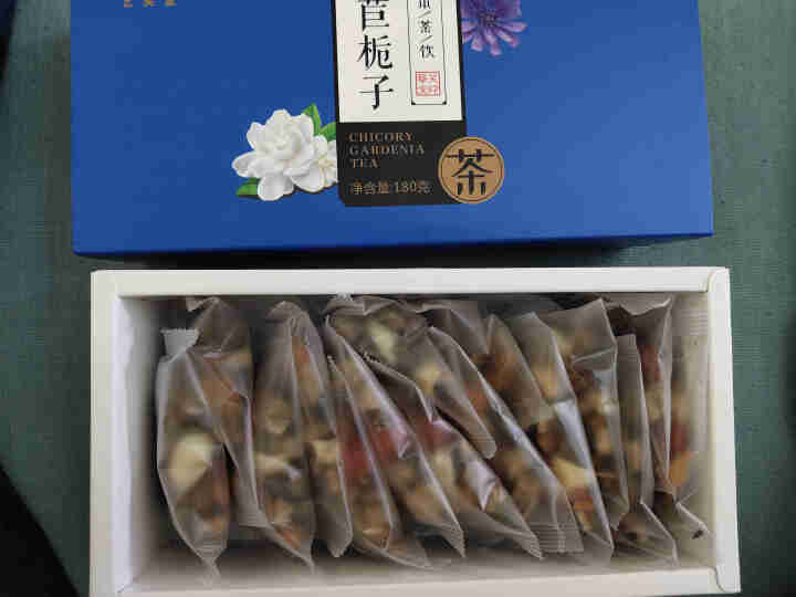 菊苣栀子茶 养生茶菊苣根茶百合降桑叶茶葛根尿酸茶配青钱柳栀子茶 菊苣栀子茶1盒怎么样，好用吗，口碑，心得，评价，试用报告,第4张