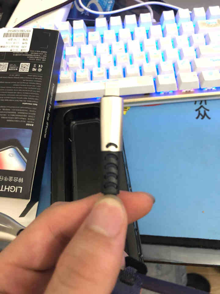 乐仕泰 苹果数据线手机快充线 适用于iPad iphone Xs Max/X/8p/7/6S充电器线 【提速50%】锌合金牛仔苹果线 牛仔蓝 1.2米怎么样，好,第4张