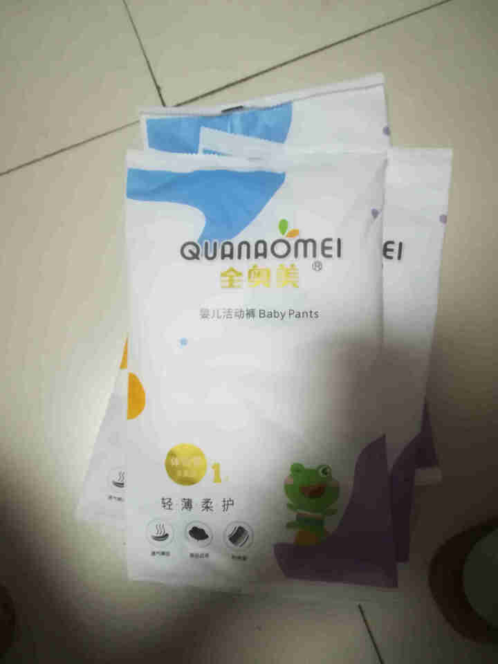 全奥美（Quanaomei）轻薄柔护系列婴儿纸尿裤尿不湿拉拉裤活动裤M/L/XL/XXL 体验装M 4片（6,第2张