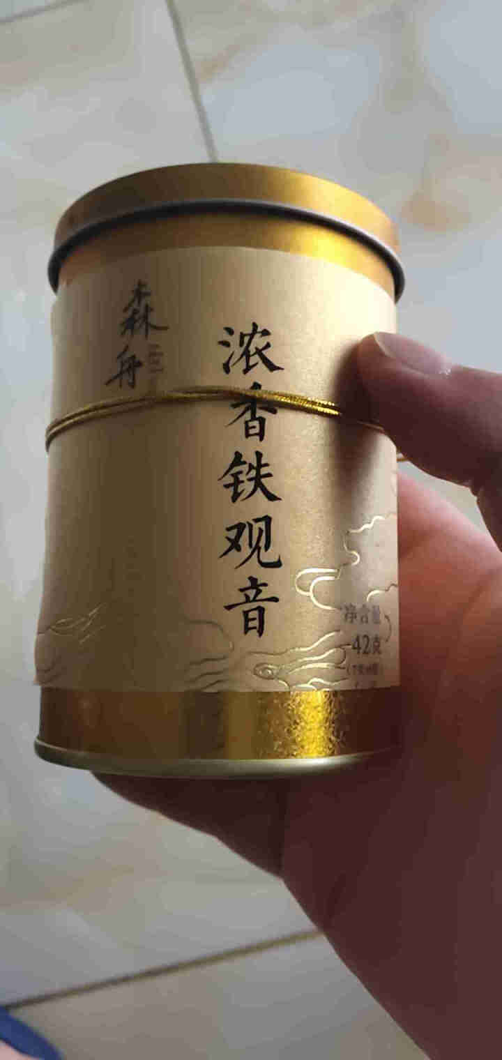 森舟茶叶旗舰店 2019春茶浓香型铁观音安溪兰花香茶叶罐装高山乌龙茶单罐42g怎么样，好用吗，口碑，心得，评价，试用报告,第2张