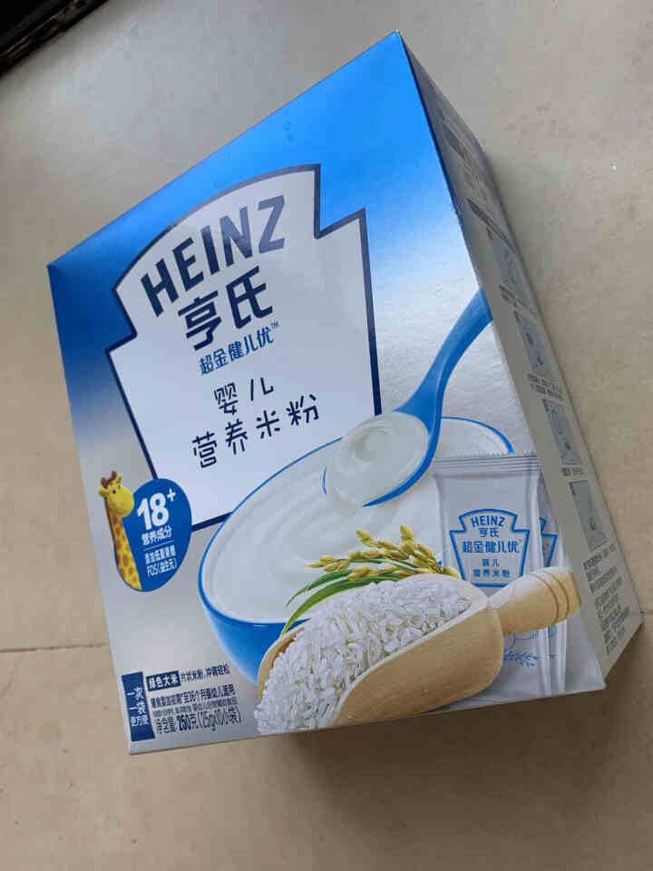 【免费试喝】亨氏 (Heinz)婴幼儿辅食 超金健儿优 米粉 零食 盒装 独立小包(初期,第3张