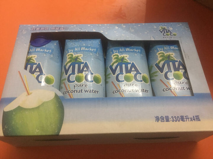 唯他可可（Vita Coco）天然椰子水进口NFC果汁饮料330ml*4瓶怎么样，好用吗，口碑，心得，评价，试用报告,第3张