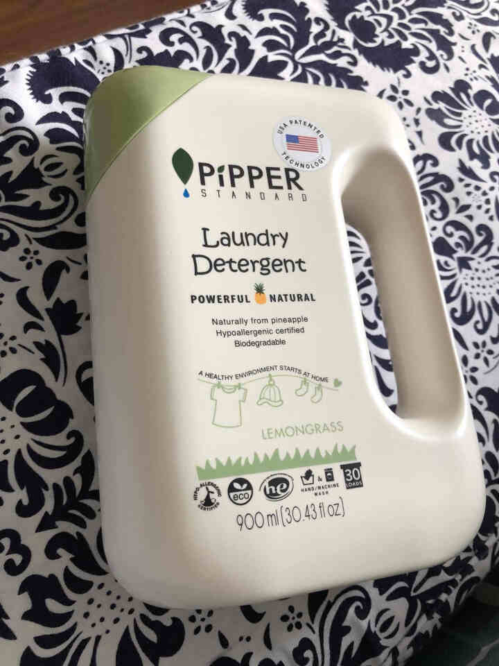 PIPPER 洗衣液柠檬香型 900ml 婴儿洗衣液 植物酵素 柠檬草香型怎么样，好用吗，口碑，心得，评价，试用报告,第2张