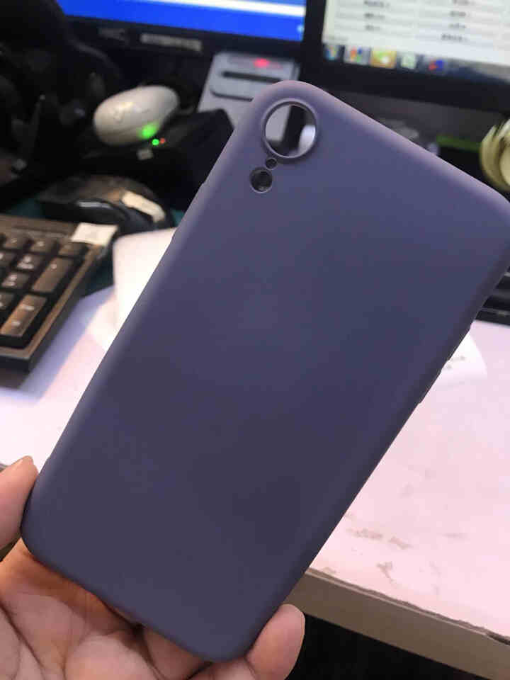 iteui 苹果XR/X/XSMax手机壳iPhone XS Max保护套xr液态硅胶壳防摔超薄外壳 iPhone Xr (6.1英寸) 【薰衣草灰】怎么样，好,第4张