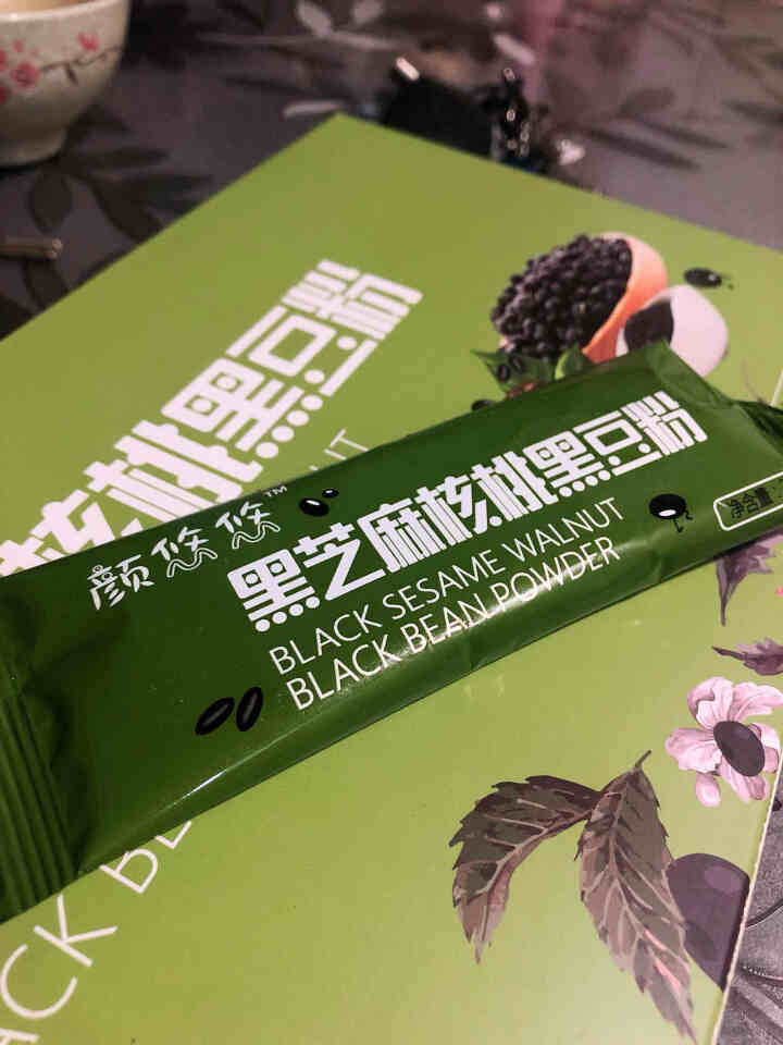 颜悠悠 黑芝麻核桃黑豆粉 非转基因 小袋装 黑五谷代餐粉 即食营养谷物冲饮早餐怎么样，好用吗，口碑，心得，评价，试用报告,第2张