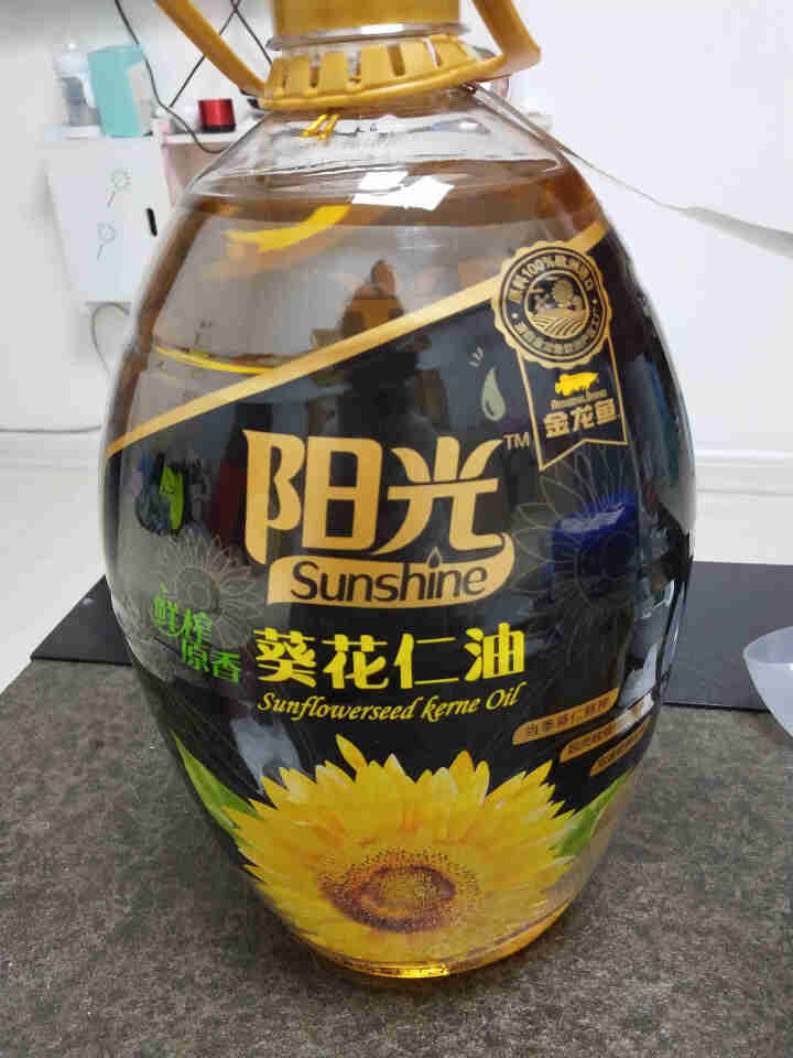 金龙鱼 食用油 阳光鲜榨原香葵花仁油5L怎么样，好用吗，口碑，心得，评价，试用报告,第3张