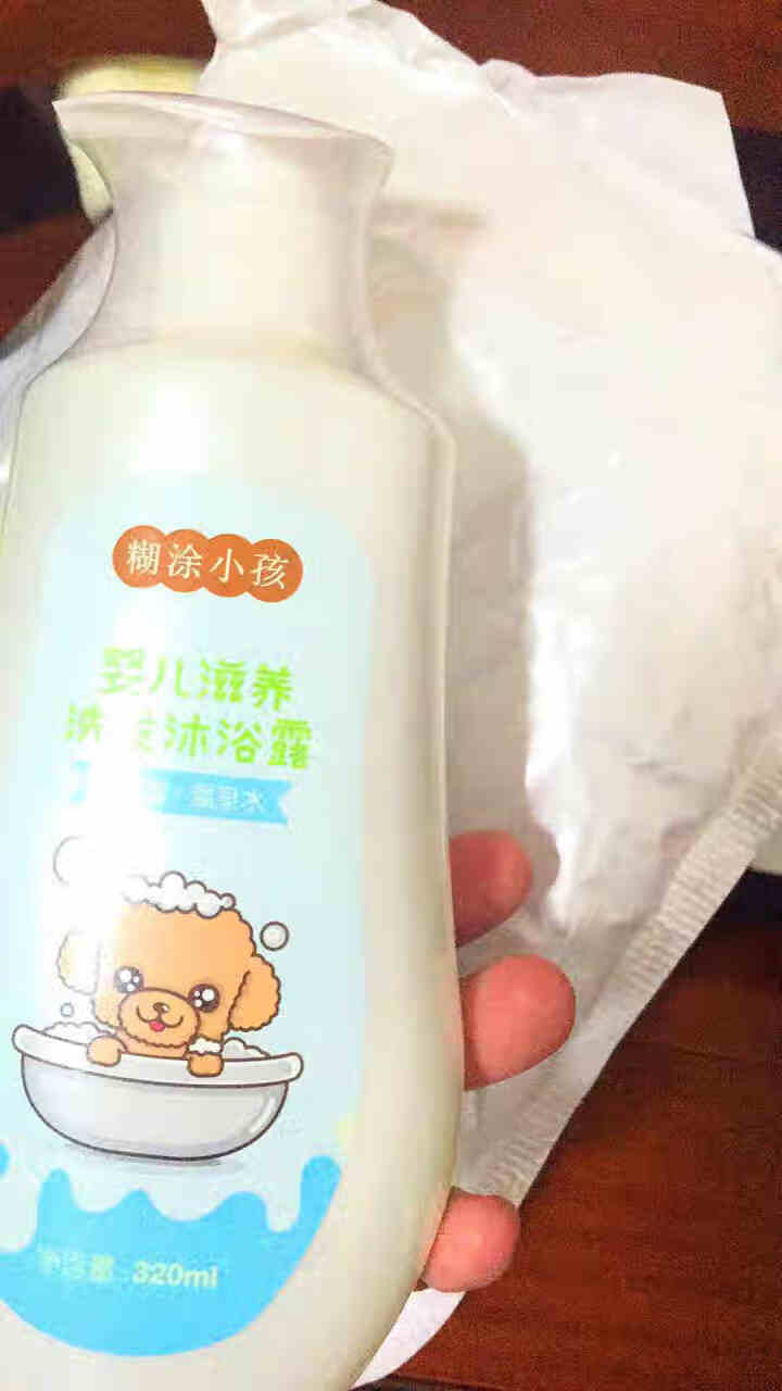 糊涂小孩洗发沐浴露二合一温和滋养 320ml 一瓶两用 婴儿洗发沐浴二合一怎么样，好用吗，口碑，心得，评价，试用报告,第2张